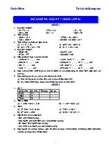 20 Đề thi học kỳ 1 môn Toán Lớp 4